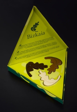 Hoja de roble tres chocolates